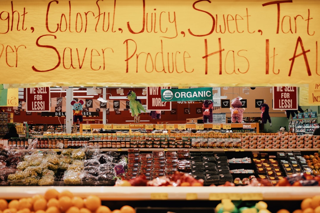 Photo sell organic products