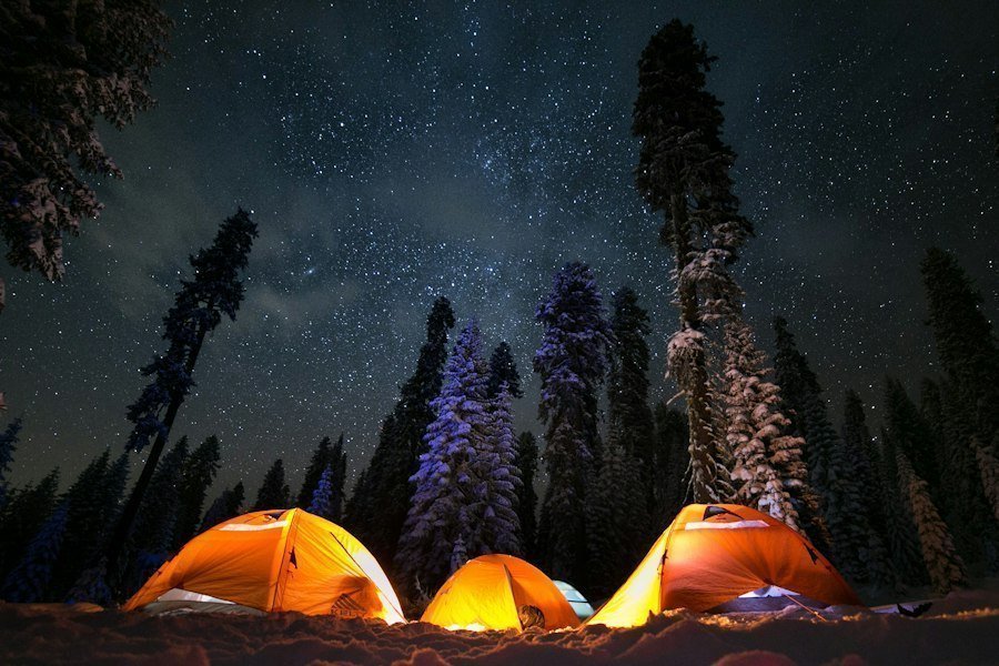 Photo camping expedition